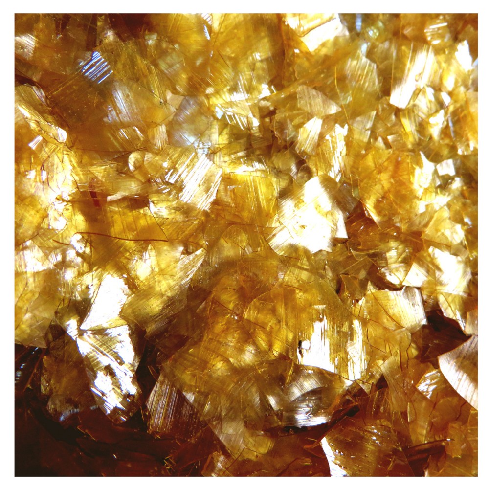 Gomme laque "Super Blonde" décirée en paillettes